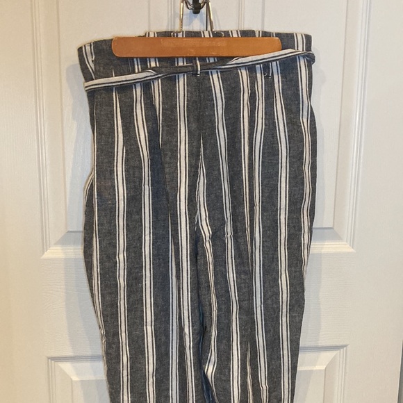 Abercrombie & Fitch Linen Pants Striped Size M - Picture 7 of 9